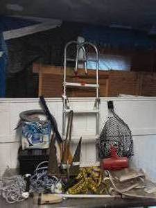 Boating related, anchors, ski ropes, ladder, more