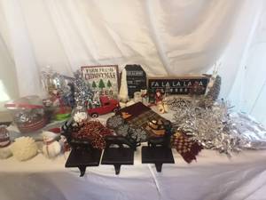 Large lot of Christmas decor