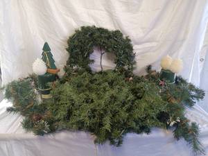 Christmas wreath and garlands