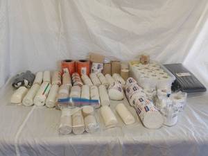 Large lot of bandages