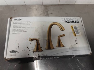 New Kohler Sundae faucet. Brushed modern brass