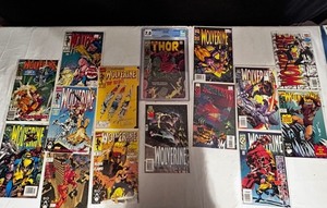 Large lot of marvel comics. 1 graded comic book