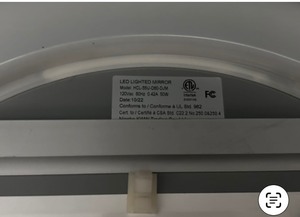 2 mirrors ( anti fog led talking mirror and handmade mirror )