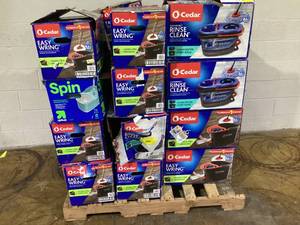 lot 109 image: PALLET OF Spin Mops   Brands O-Cedar, up&up