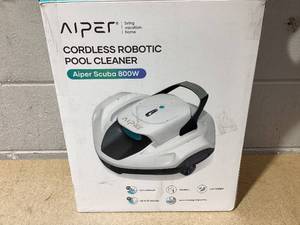 lot 131 image: Aiper Scuba 800W Cordless Robotic Automatic Pool Cleaner for Above Ground Pools (Used, Missing Charger)