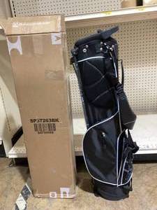 lot 322 image: Costway Golf Stand Cart Bag with 4 Way Divider Carry Organizer Pockets