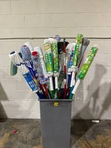 lot 305 image: LOT OF Brooms & Mops