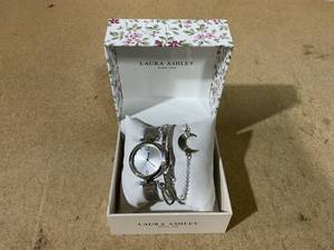 lot 55 image: Laura Ashley Silver Tone Watch Set