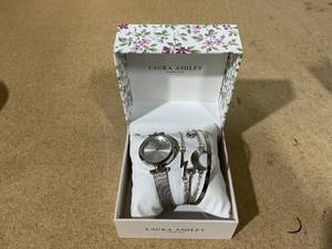 lot 56 image: Laura Ashley Silver Tone Watch Set
