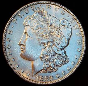 AUBU 1882 Morgan Silver Dollar