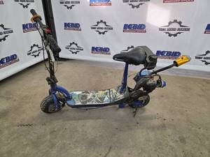 Zipr Gas-Powered Kick Scooter - Blue w Graffiti Deck