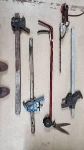 lot 18 image: Lambert Model 4-A Vintage Hand Tool with Rails & Cutter Attachments