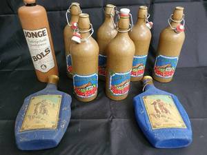 lot 30 image: Jonge Bols Dubbelgeestookte Graanjenever Jenever Bottle Collection