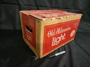 lot 104 image: Old Milwaukee Light Beer - 12 oz Bottles - 24 Pack Case