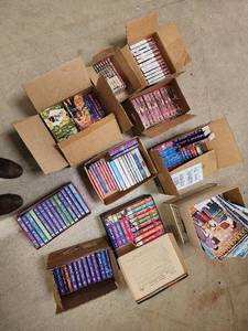 lot 114 image: Romance Novels - Boxed Collection of Mass-Market Paperbacks