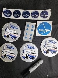 lot 145 image: Boeing 757 Decals - Pratt & Whitney Logos (Lot of 4)