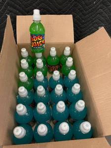 lot 20 image: Big Juice Berry Raspberry Lemon Lime 10 oz Bottled Beverage 24 Pack