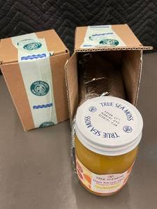 lot 140 image: True Sea Moss Sea Moss Gel Superfood Mango & Pineapple 16 oz (lot of 2)