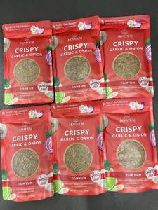 lot 152 image: HOMTIEM Crispy Garlic & Onion Tomyum - Spicy, 3.5 oz (100 g) Non-GMO Vegan