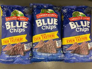 lot 193 image: 3 Garden of Eatin Blue Corn Tortilla Chips 22 oz Bags - Best by Dec 2024