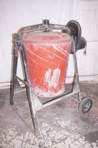 Red Lion RLX-3 Electric Portable Cement Mixer (motor locked-up)