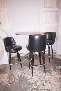 High-Top Bar Table w3 stools.