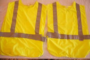 Neon Yellow Safety Vest Tank Tops. Size 1 (2ct)