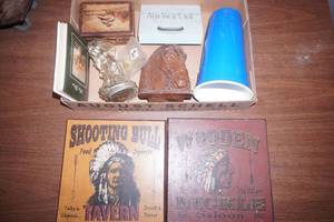 Vintage Decor & Collectibles. holly Hobbie metal coin bank, old west decor & more