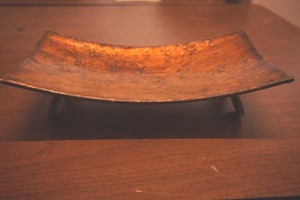 Metal Dish 12 long x 3 tall