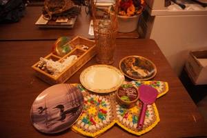 Vintage Decor & Collectibles. holly Hobbie metal coin bank, old west decor & more