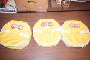 3ct Promotional Insulated Cooler Bags. Edwards Desserts Logo