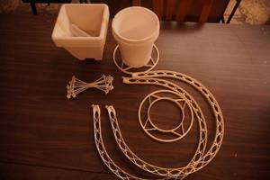 Outdoor Poly Flower Pots & lattice Fencing