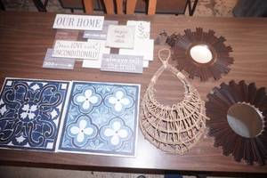 Wall Decor. Mirrors, Woven Wicker Basket, decor
