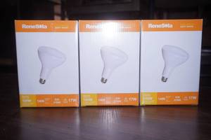 NEW (3ct) ReneSola LED BR40 Flood Light Bulbs