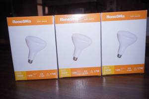 NEW (3ct) ReneSola LED BR40 Flood Light Bulbs