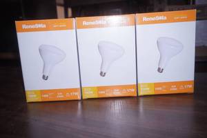 NEW (3ct) ReneSola LED BR40 Flood Light Bulbs