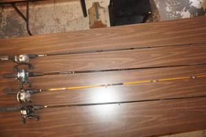Fishing Poles. Rods & Reels