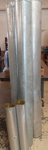 Black & Galvanized Chimney Pipes. 6. (insulated & not)