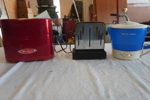 Vintage Toaster, Hot Dog Maker, Water Boiler