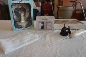 Wedding Collectibles. NewNever Used. Cake Topper, Serving Utensils, Clock, Figurine