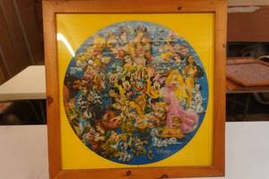 Wood Framed Puzzle 22x22 Plexi Front