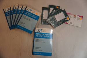 NEW Receipt & Log Books