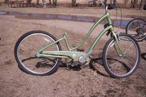 Bicycle (bent back rim, no seat, missing foot pedal)