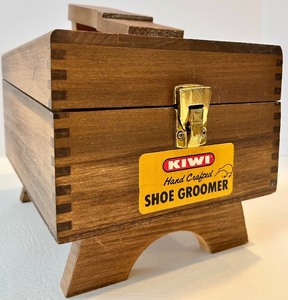 Kiwi Hand Crafted Shoe Groomer Box Kit - Shoe Polish & Accessories