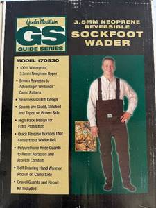 Gander Mountain GS Guide Series Sockfoot Wader 3.5mm Neoprene - Model 170930 - Size L