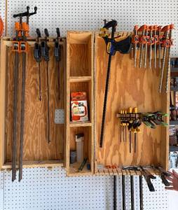 Assorted Bar Clamps, Quick-Grip Clamps & Band Clamp for Woodworking