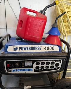Powerhorse 4000 Portable Generator - 208cc OHV Engine - 4000W