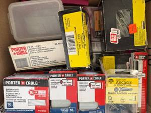 Assorted Nails & Screws including Porter Cable