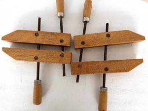 Jorgensen Adjustable Clamp Co Vintage Wooden Bar Clamps