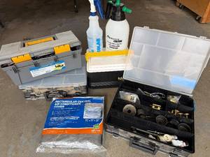 Frost King Rectangular Central Air Conditioner Cover & Assorted Tools